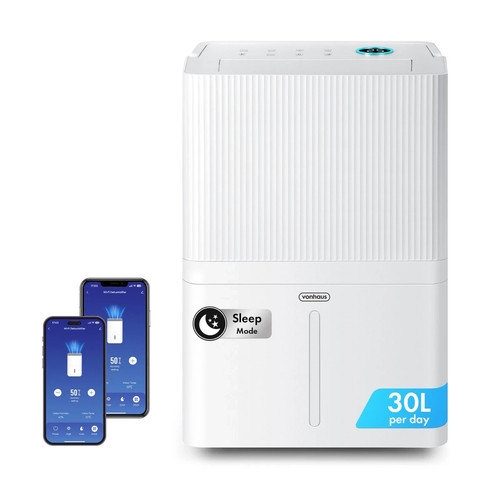 Vonhaus dehumidifier 30l day - vonhaus,