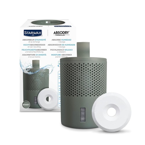 Moisture absorber and - absorber,
